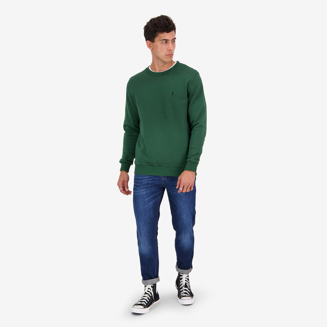 Men's Barney Crew - Bottle Green