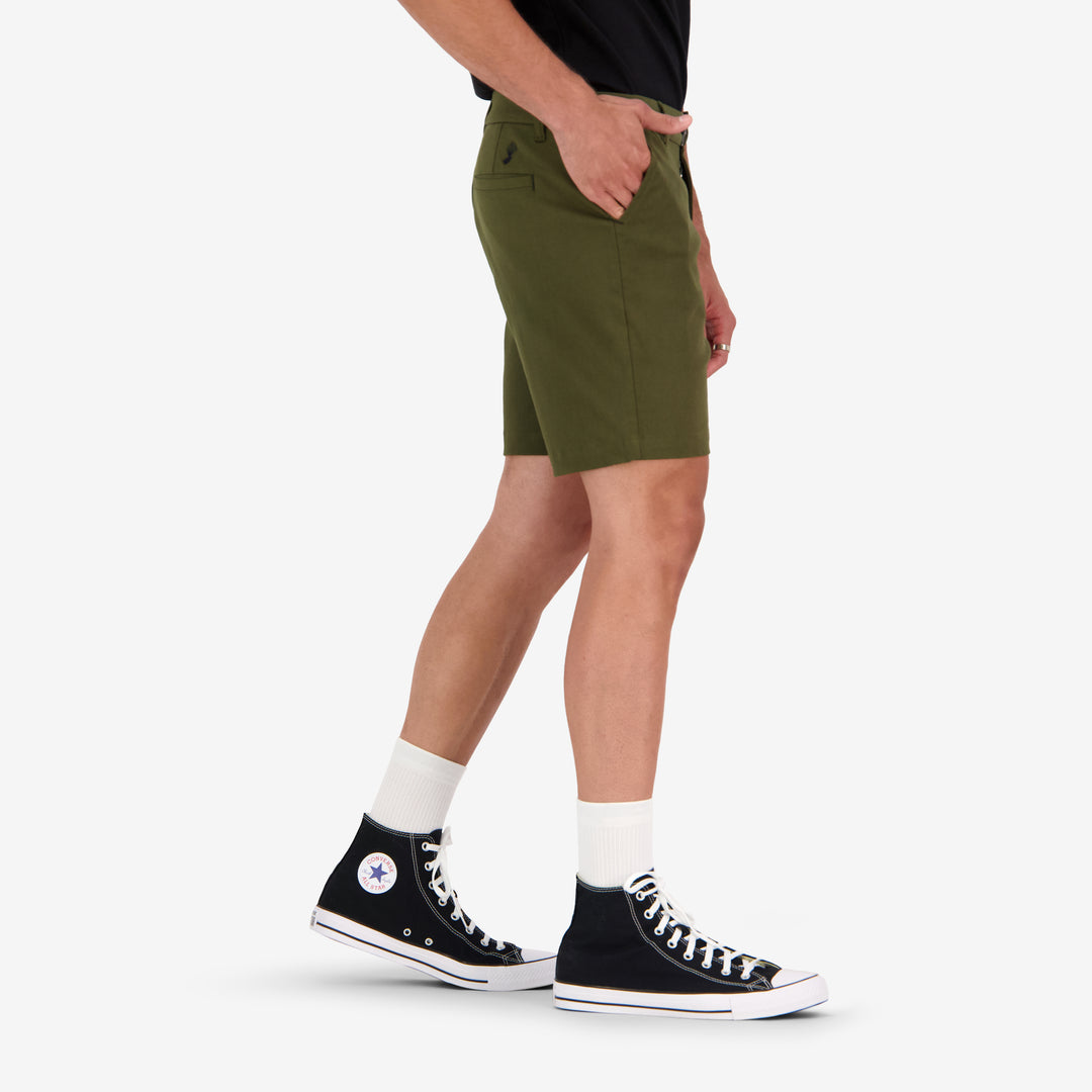 Men's Safari Shorts - Khaki Green