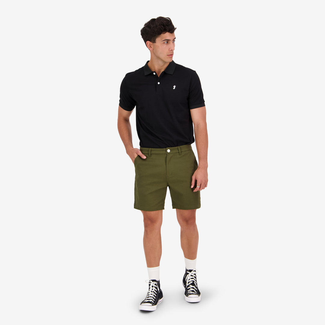 Men's Safari Shorts - Khaki Green