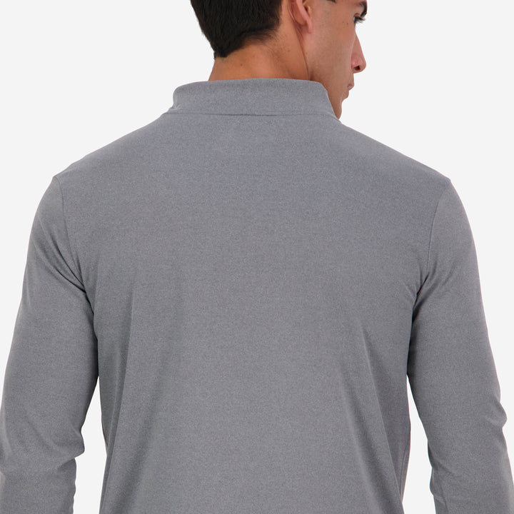 Men's Core 1/2 Zip Top - Grey Marle