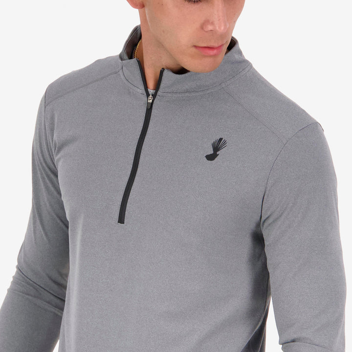 Men's Core 1/2 Zip Top - Grey Marle