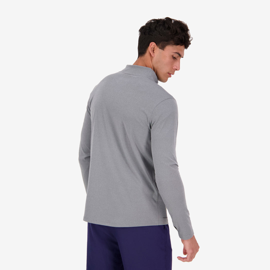 Men's Core 1/2 Zip Top - Grey Marle