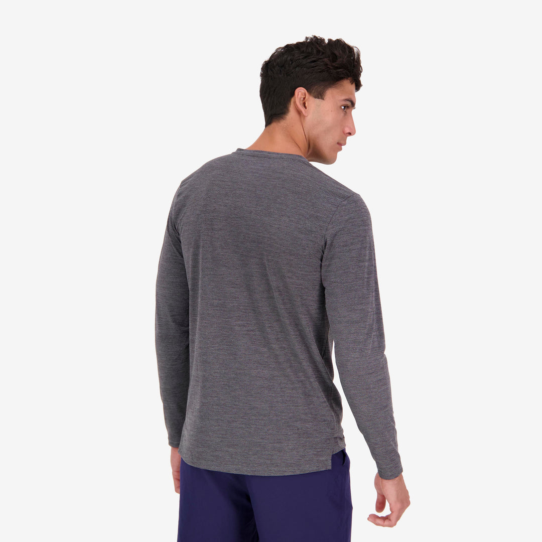 Men's Flight Long Sleeve T-shirt - Grey Marle