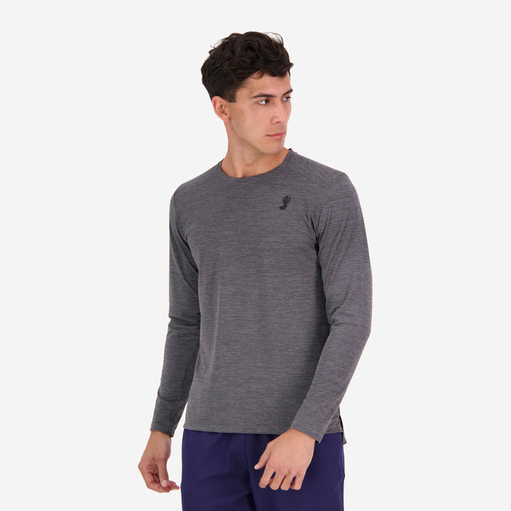 Men's Flight Long Sleeve T-shirt - Grey Marle