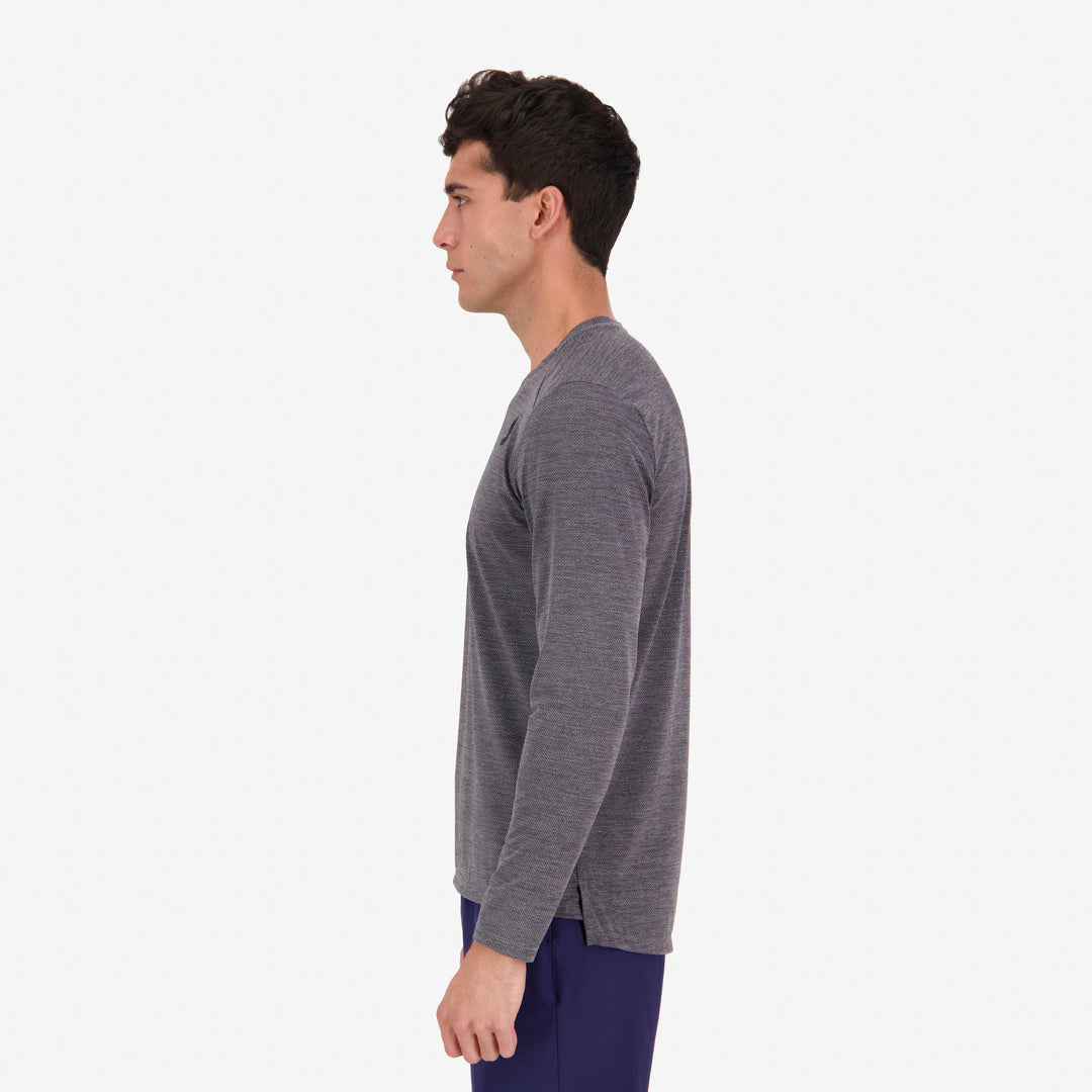 Men's Flight Long Sleeve T-shirt - Grey Marle